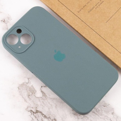 Чохол Silicone Case Full Camera Protective (AA) для Apple iPhone 15 Plus (6.7") Зелений / Pine green