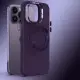 TPU чохол Bonbon Metal Style with MagSafe для Apple iPhone 16 Pro (6.3") Фіолетовий / Dark Purple