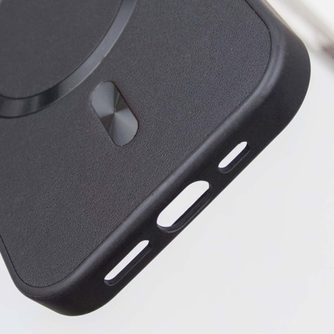 Шкіряний чохол SnapCase with MagSafe для Apple iPhone 15 Pro (6.1") Black