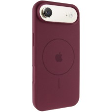 Чохол Silicone Case Full Protective (AA) V2 with MagSafe для Apple iPhone 17 Air (6.5") Бордовий / Plum