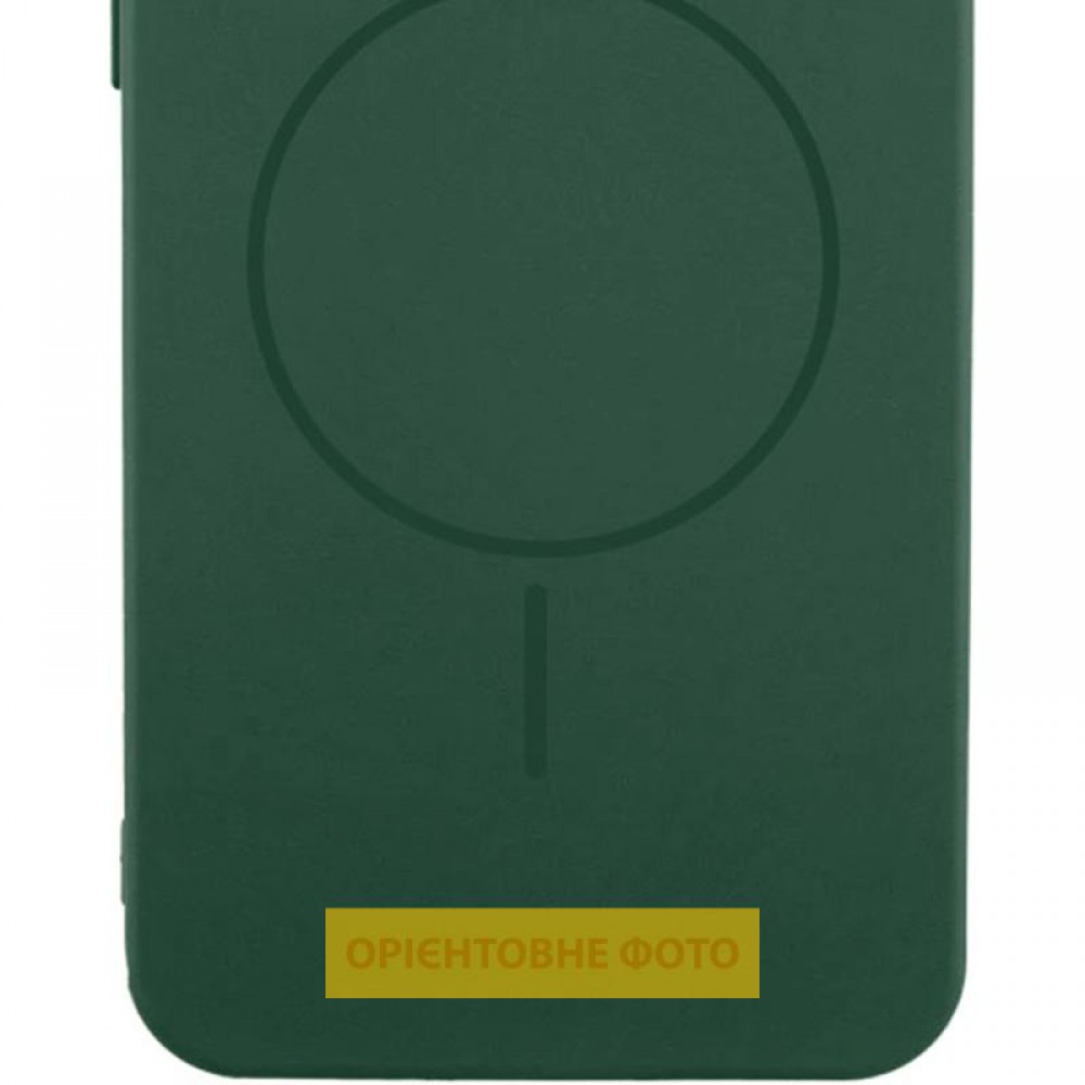 Чохол Silicone Cover Lakshmi Full Camera (AA) with MagFit для Samsung Galaxy S25 Edge Зелений / Dark green