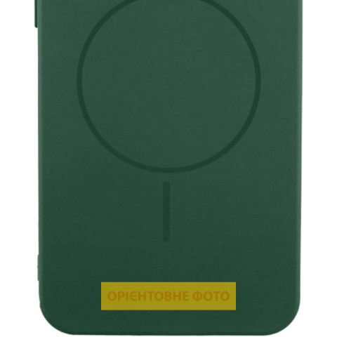 Чохол Silicone Cover Lakshmi Full Camera (AA) with MagFit для Samsung Galaxy S25 Edge Зелений / Dark green