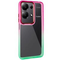 Чохол TPU+PC Fresh sip series для Xiaomi Redmi Note 13 Pro 4G / Poco M6 Pro 4G / Note 14S Салатовий / Рожевий