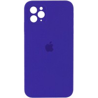 Чохол Silicone Case Square Full Camera Protective (AA) для Apple iPhone 11 Pro Max (6.5") Фіолетовий / Ultra Violet