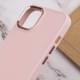 TPU чохол Bonbon Metal Style для Apple iPhone 12 Pro Max (6.7") Рожевий / Light pink