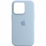Чохол Silicone case (AAA) full with Magsafe and Animation для Apple iPhone 14 Pro Max (6.7") Блакитний / Sky