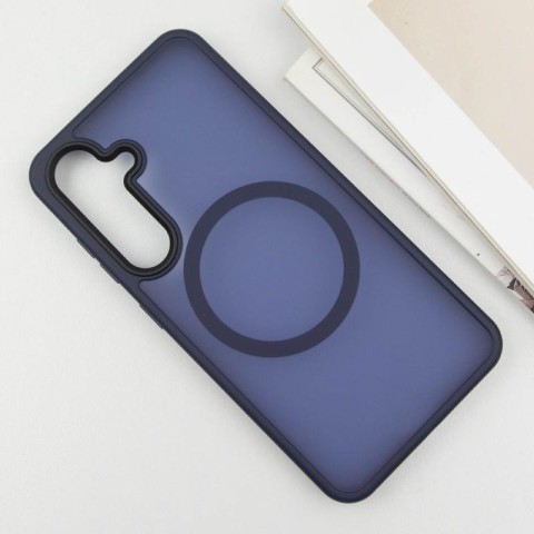 Чохол Ummi Colorful with MagSafe для Samsung Galaxy S25 Синій / Navy Blue
