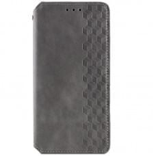 Шкіряний чохол-книжка GETMAN Cubic (PU) для Xiaomi Redmi 15 (Global) Сірий