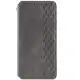 Шкіряний чохол-книжка GETMAN Cubic (PU) для Xiaomi Redmi 15 (Global) Сірий