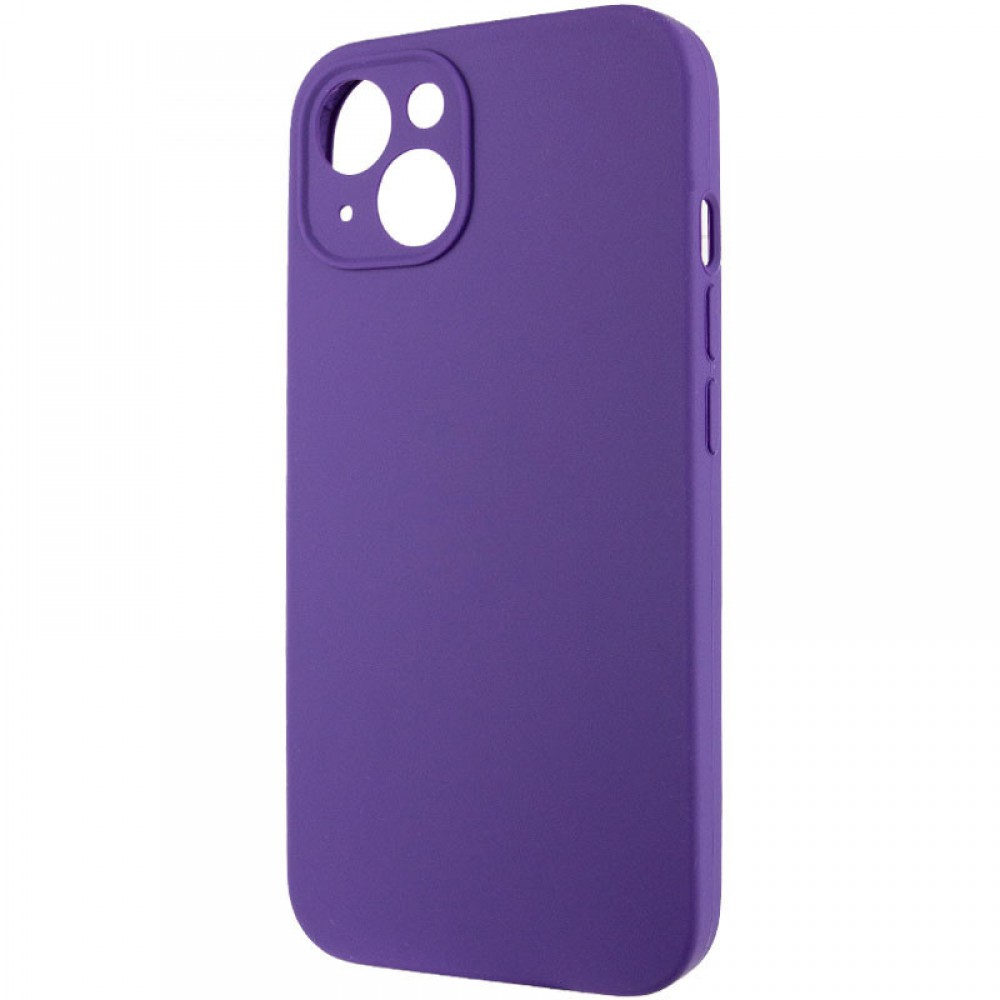Чохол Silicone Case Full Camera Protective (AA) NO LOGO для Apple iPhone 13 (6.1") Фіолетовий / Amethyst