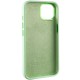 Чохол Silicone Case Metal Buttons (AA) для Apple iPhone 12 Pro Max (6.7") Зелений / Pistachio