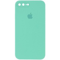 Чохол Silicone Case Square Full Camera Protective (AA) для Apple iPhone 7 plus/8 plus (5.5") Бірюзовий / Turquoise