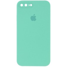 Чохол Silicone Case Square Full Camera Protective (AA) для Apple iPhone 7 plus/8 plus (5.5") Бірюзовий / Turquoise