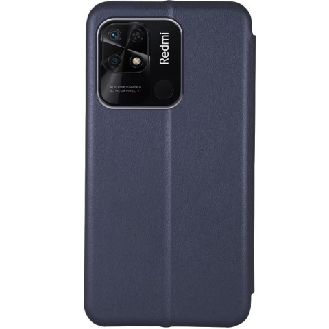 Шкіряний чохол-книжка Classy для Xiaomi Redmi 10C Темно-синій