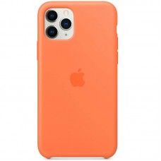 Чохол Silicone case (AAA) для Apple iPhone 11 Pro Max (6.5") Помаранчевий / Vitamin C