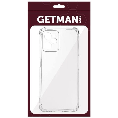 TPU чохол GETMAN Ease logo посилені кути Full Camera для Realme C35 Безбарвний (прозорий)