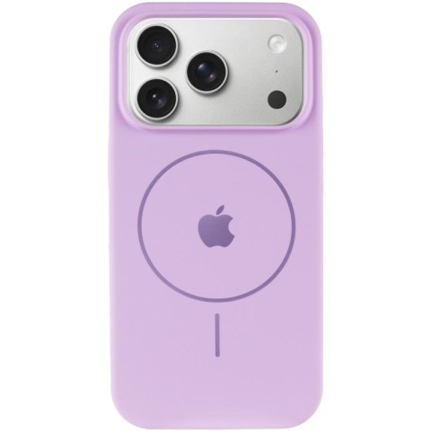 Чохол Silicone Case Full Protective (AA) V2 with MagSafe для Apple iPhone 17 Pro (6.3") Бузковий / Lilac