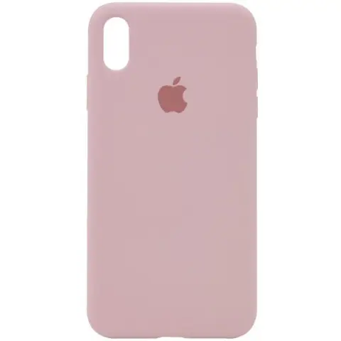 Чохол Silicone Case Full Protective (AA) для Apple iPhone XS Max (6.5") Рожевий / Pink Sand