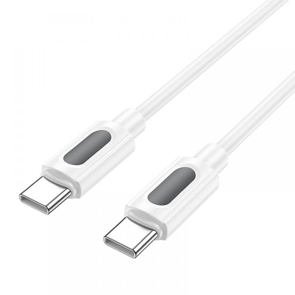 Дата кабель Borofone BX114 Structure Type-C to Type-C 60W (1m) White