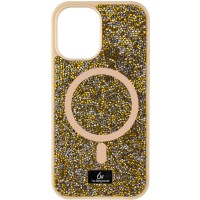 TPU чохол Bling World Rock Diamond with MagSafe для Apple iPhone 11 (6.1") Gold