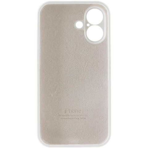 Чохол Silicone Case Full Camera Protective (AA) для Apple iPhone 17 (6.3") Білий / White