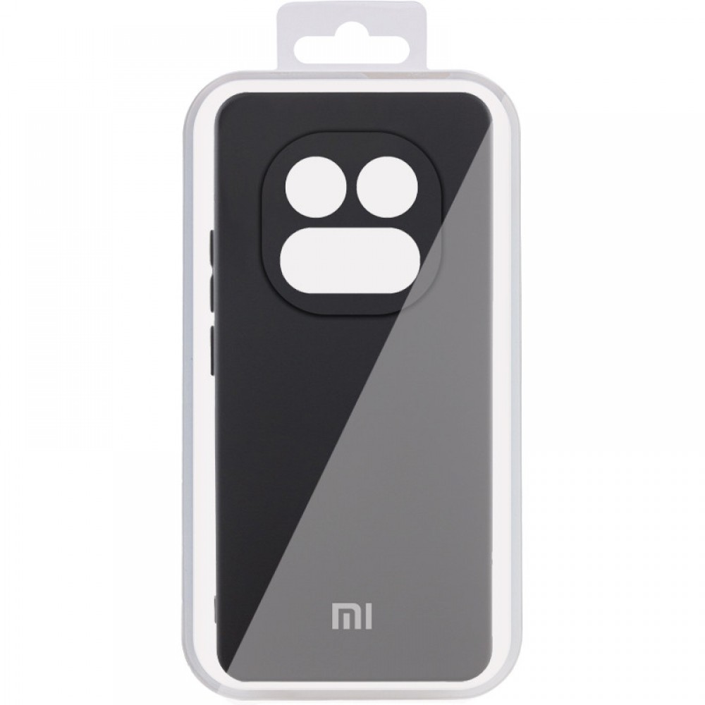 Чохол Silicone Cover Lakshmi Full Camera (AA) with logo для Xiaomi Redmi Note 14 Pro 4G/5G Чорний / Black