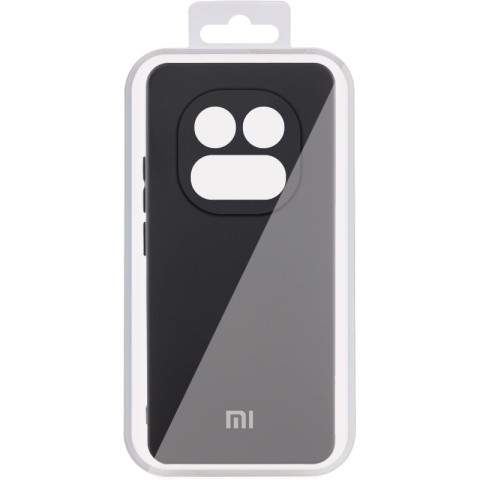 Чохол Silicone Cover Lakshmi Full Camera (AA) with logo для Xiaomi Redmi Note 14 Pro 4G/5G Чорний / Black