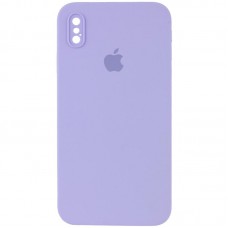 Чехол Silicone Case Square Full Camera Protective (AA) для Apple iPhone X / XS (5.8")