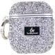 TPU чохол Bling World Rock Diamond для навушників AirPods 1/2 Срібний