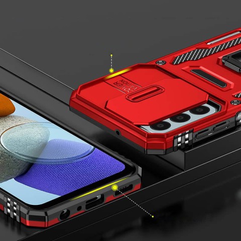 Ударостійкий чохол Camshield Army Ring для Samsung Galaxy A25 5G Червоний / Red