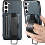 Шкіряний чохол Wallet case and straps для Samsung Galaxy A34 5G Синій / Blue