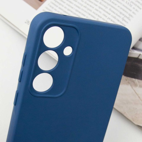 Чохол Silicone Cover Lakshmi Full Camera (A) для Samsung Galaxy M14 5G Синій / Navy Blue