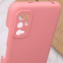 Чохол Silicone Cover Full Camera (AAA) для Xiaomi Redmi Note 10 5G / Poco M3 Pro Рожевий / Light pink