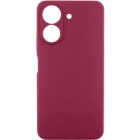 Чохол TPU GETMAN Liquid Silk Full Camera для Xiaomi Redmi 13C / Poco C65 Бордовий / Marsala