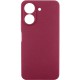 Чохол TPU GETMAN Liquid Silk Full Camera для Xiaomi Redmi 13C / Poco C65 Бордовий / Marsala