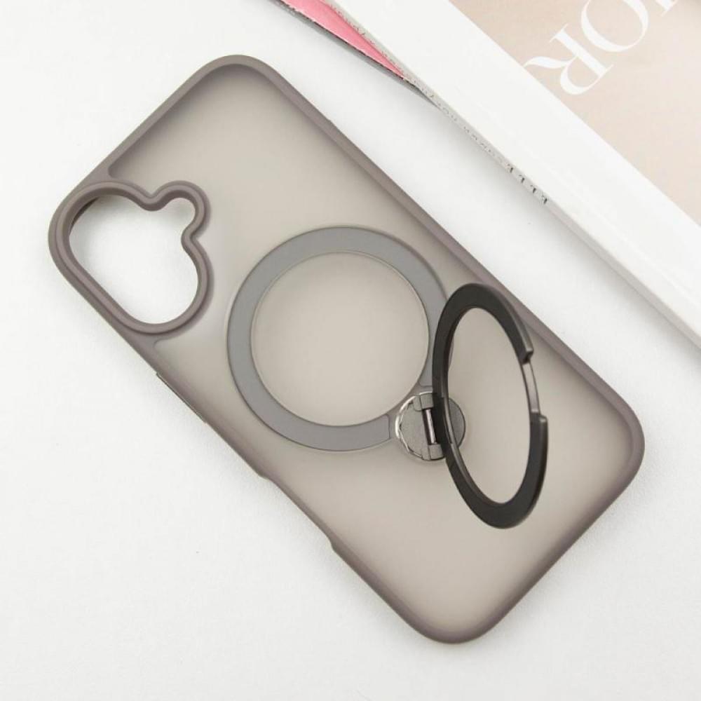 Чохол Ummi Colorful with MagSafe HQ Ring для Apple iPhone 16 (6.1") Grey