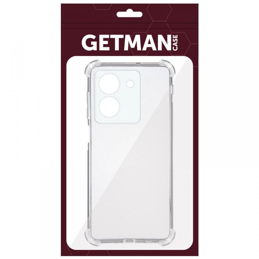 TPU чохол GETMAN Ease logo посилені кути Full Camera для Vivo Y36 Безбарвний (прозорий)