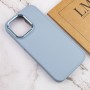 TPU чохол Bonbon Metal Style для Apple iPhone 13 Pro (6.1") Блакитний / Mist blue