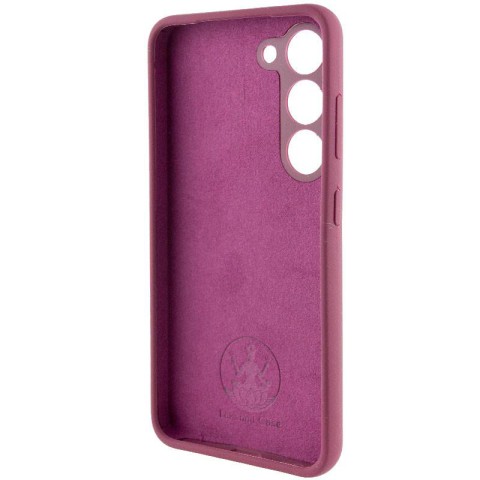 Чохол Silicone Cover Lakshmi Full Camera (AAA) with Logo для Samsung Galaxy A34 5G Бордовий / Plum