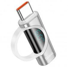 Перехідник Hoco UA32A Type-C male to Lightning female display adapter Silver