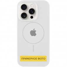 Чохол Silicone Case Full Protective (AA) with MagSafe для Apple iPhone 15 Plus (6.7") Білий / White