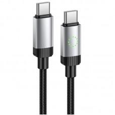 Дата кабель Hoco X117 Star Type-C to Type-C 60W (1m) Black