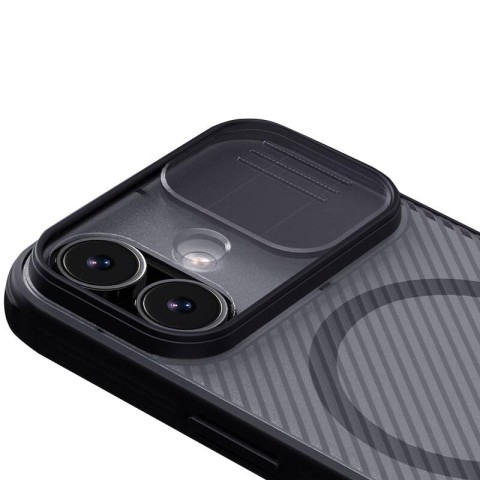 Карбонова накладка Nillkin CamShield Pro Magnetic для Apple iPhone 17 (6.3") Transparent black