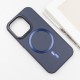 Шкіряний чохол SnapCase with MagSafe для Apple iPhone 14 Pro Max (6.7") Dark Blue