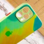 Чохол TPU+Glass Impasto abstract для Apple iPhone 12 Pro (6.1") Yellow green