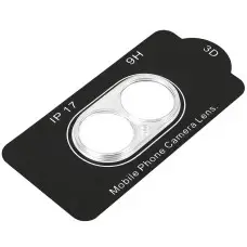 Захисне скло на камеру Full Block (тех.пак) для Apple iPhone 17 (6.3") Прозорий