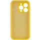 Чохол Silicone Case Full Camera Protective (AA) NO LOGO для Apple iPhone 13 Pro (6.1") Жовтий / Yellow