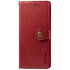 Шкіряний чохол книжка GETMAN Gallant (PU) для TECNO Spark 8P Червоний