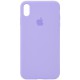 Чохол Silicone Case Full Protective (AA) для Apple iPhone X / XS (5.8") Бузковий / Dasheen