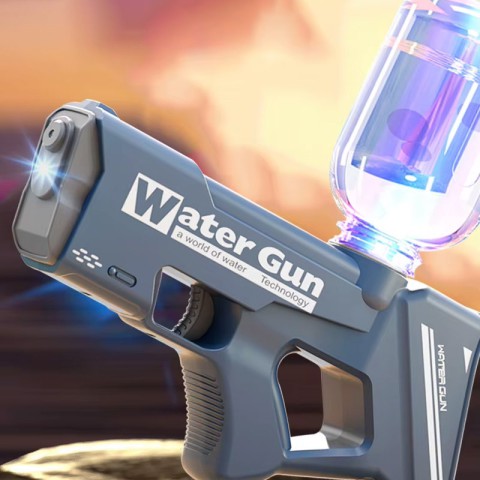 Водяний пістолет Water Gun 8001 (200ml) (3xAA не входят у комплект) Dark Blue